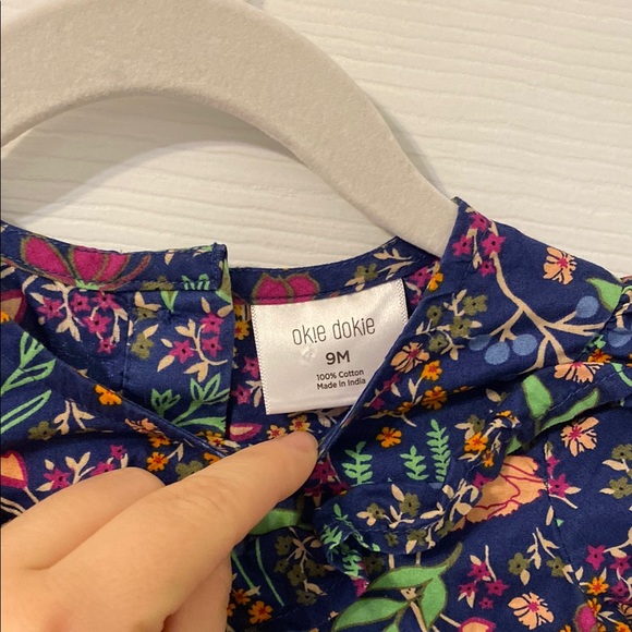 Okie Dokie Blue Floral Dress - Picture 2 of 4